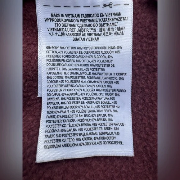 Vans Outdoor Club Hoodie 🌄 Retro Trail Graphic – Size S – Maroon & Mint - Picture 9 of 10